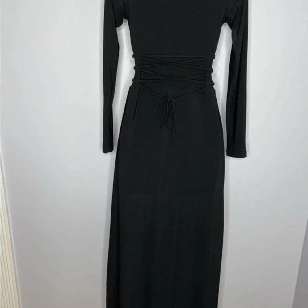 AYM Studio NEW Walter Reversible Maxi Dress Black Medium - Picture 6 of 13